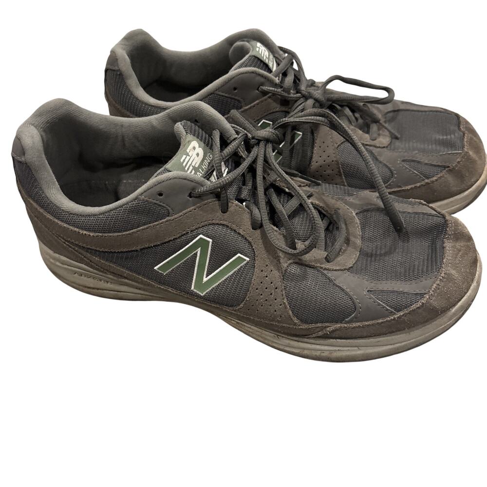 New Balance 877 Walking Shoes Men 11.5Gray Suede Mesh Made in USA Comfort